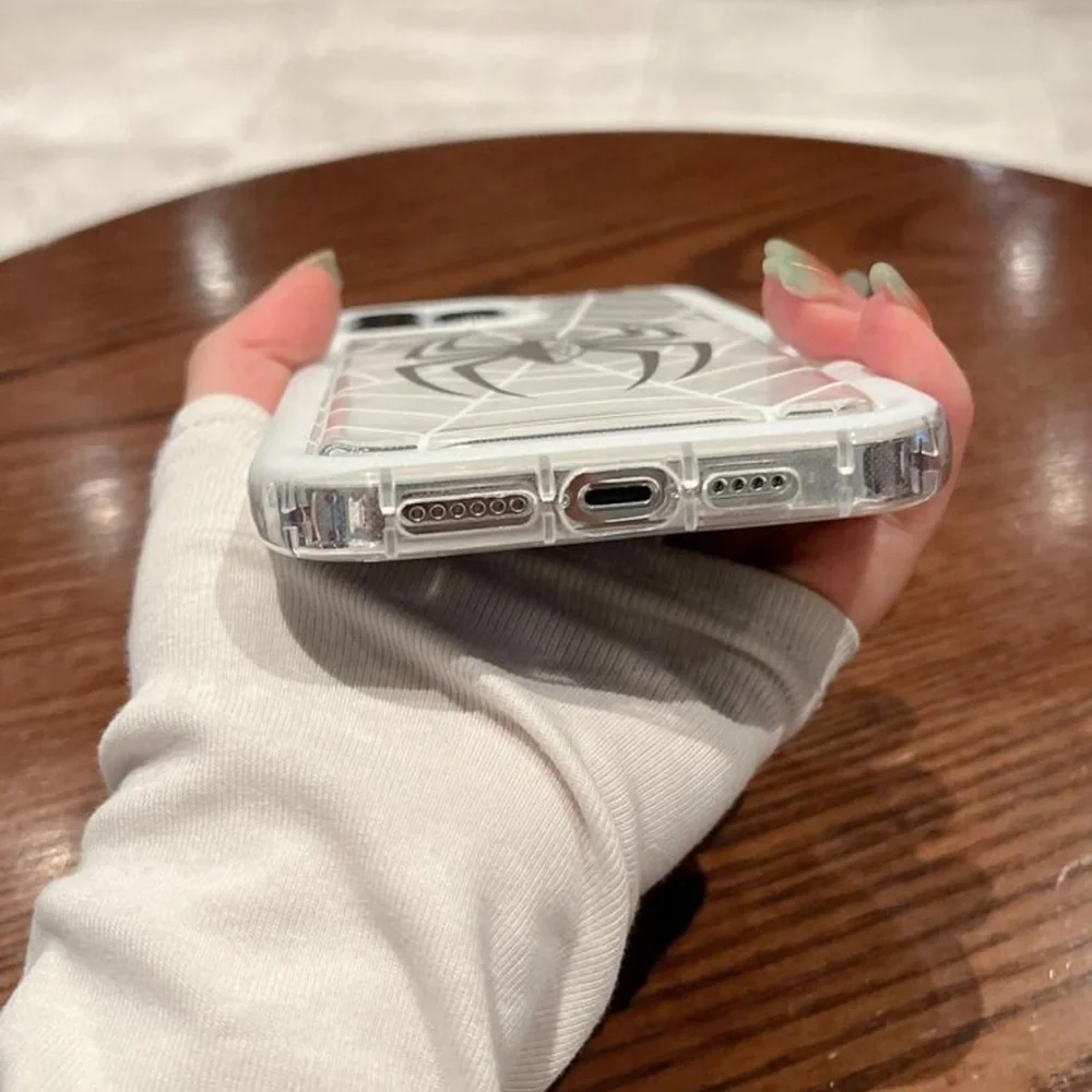 ✨HP✨iPhone 14 Pro Black & White Spider Case